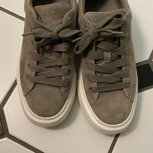 Vince brown suede sneakers
